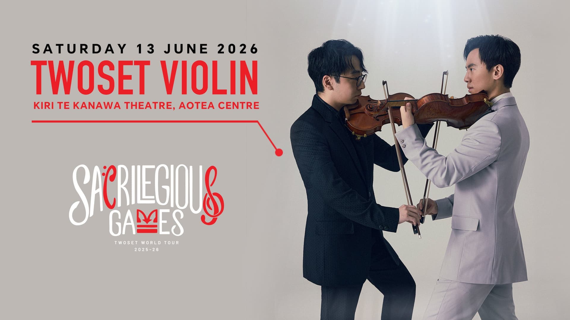 TwoSet Violin: The Sacrilegious Games - Auckland - Teatro en Auckland