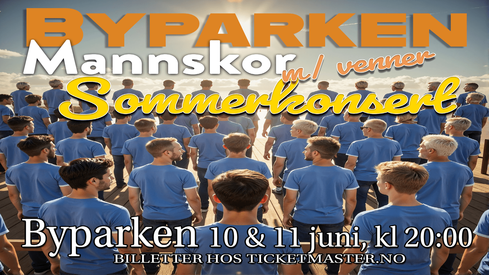  Sommerkonsert Byparken Mannskor - Teatro en Halden