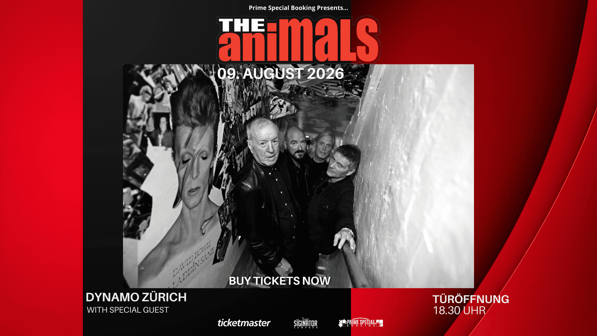 THE ANIMALS with Special Guest CARL SENTANCE, former voice of NAZARETH - Conciertos en Zürich
