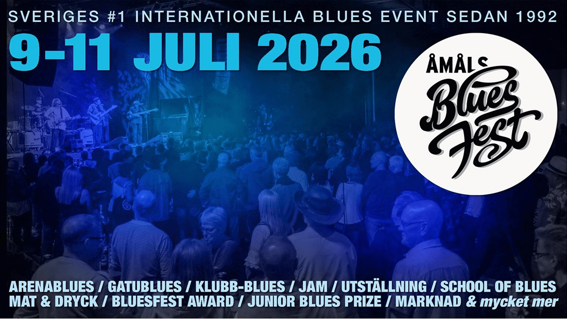 Åmåls Bluesfest 2026 - Conciertos en Åmål