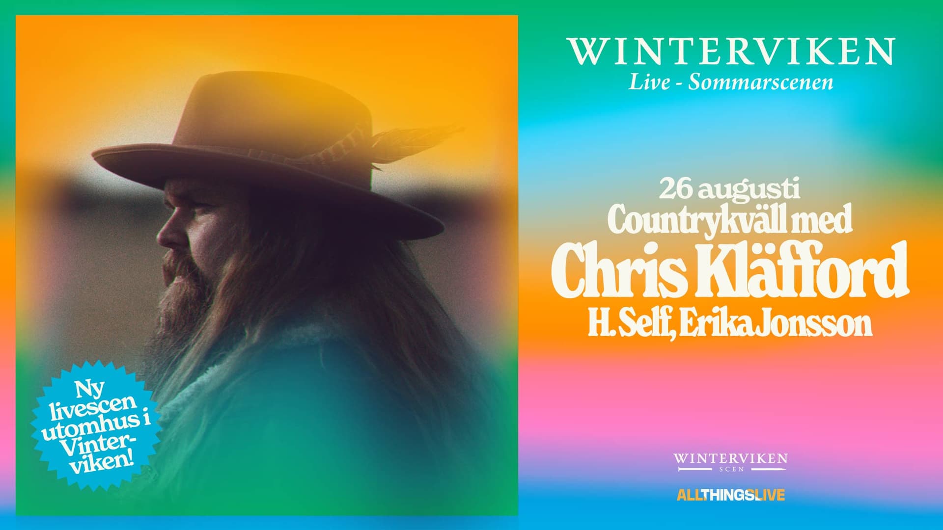 Winterviken live - Countrykväll med Chris Kläfford m.fl. - Conciertos en Stockholm