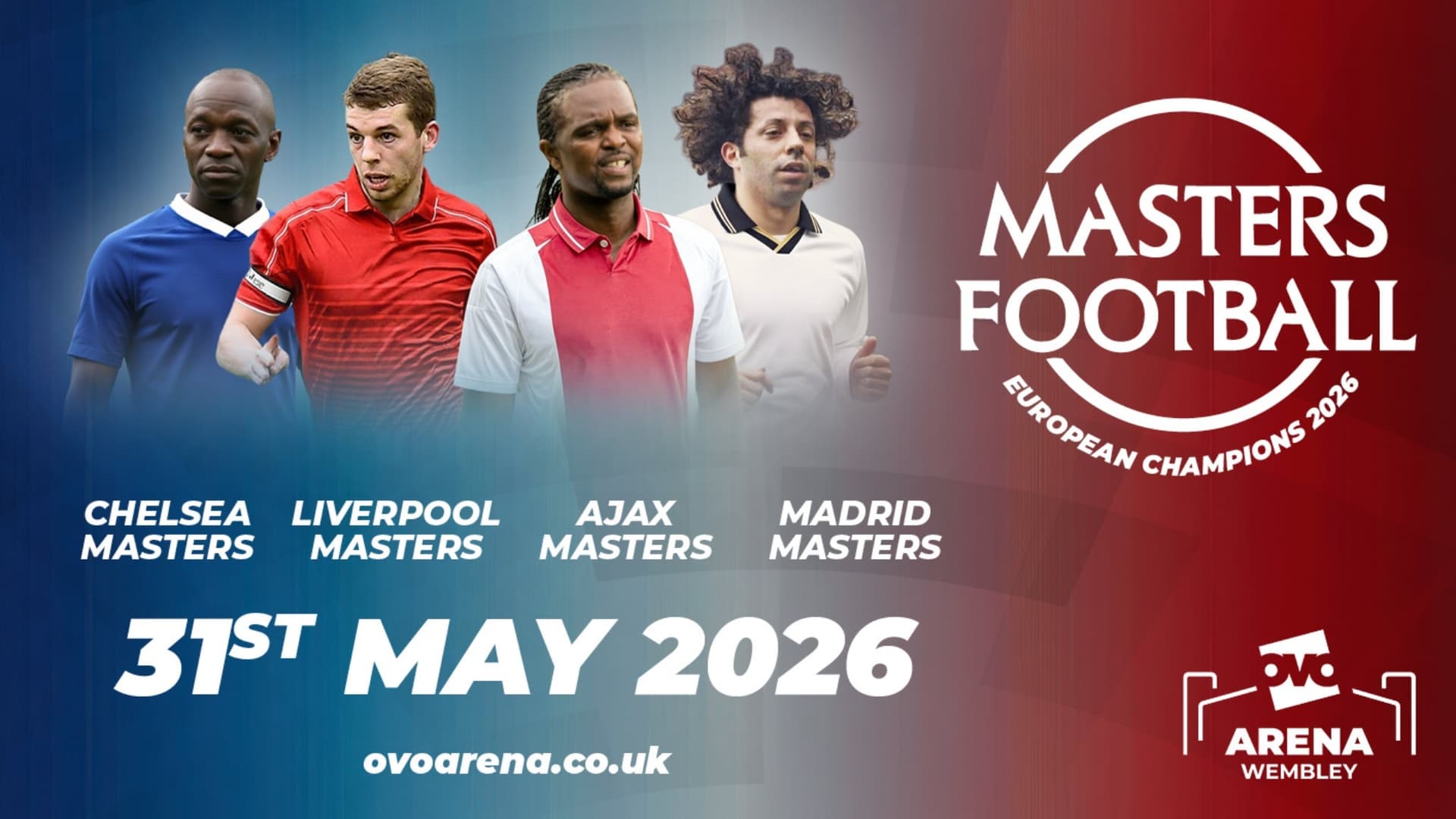 Masters Football European Champions 2026 - Venue Premium Tickets - Deportes en London