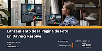 Lanzamiento del módulo de foto en DaVinci Resolve