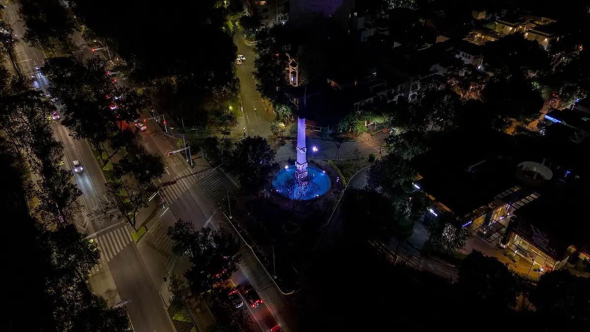 Vista aérea de la Ciudad de México desde el Auditorio Nacional 03