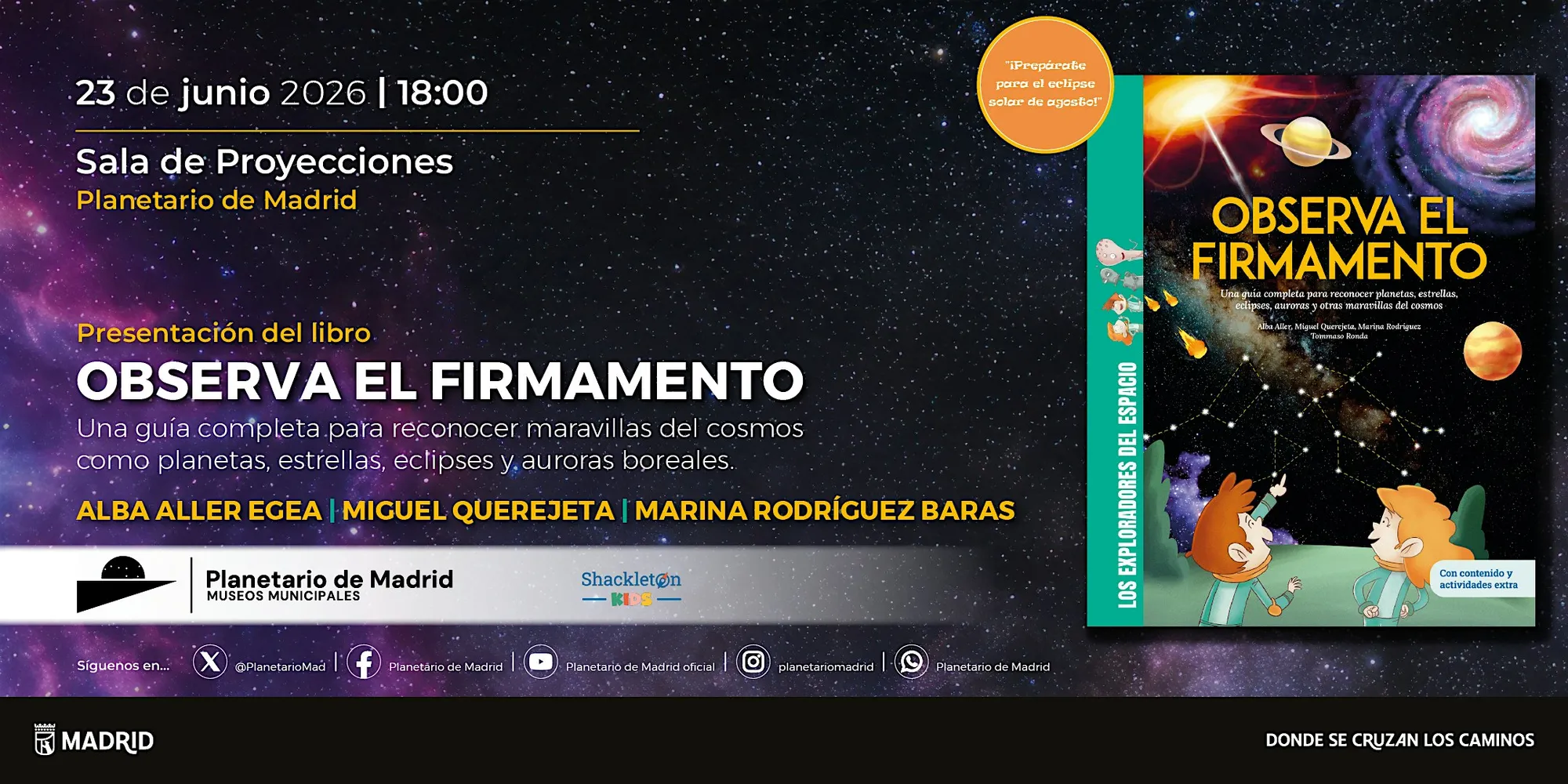 PRESENTACIÓN LIBRO "OBSERVA EL FIRMAMENTO"