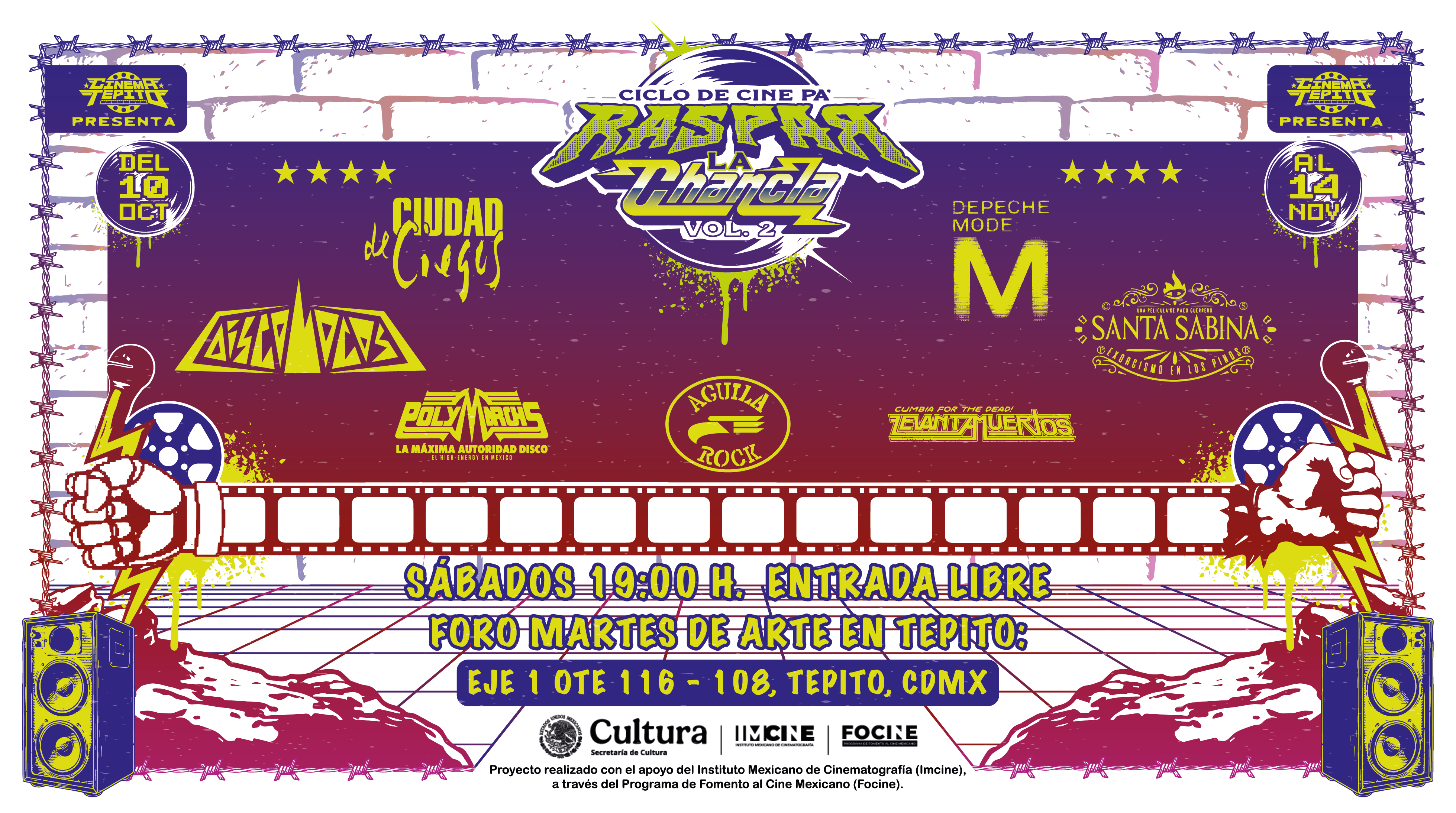 Cine, memoria colectiva y música en la segunda edición de Cinema Tepito