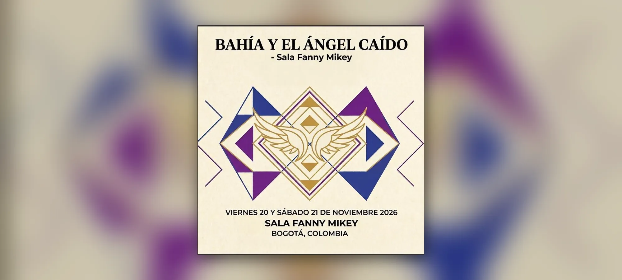 Bahía y el Ángel Caído - Teatro en Bogotá