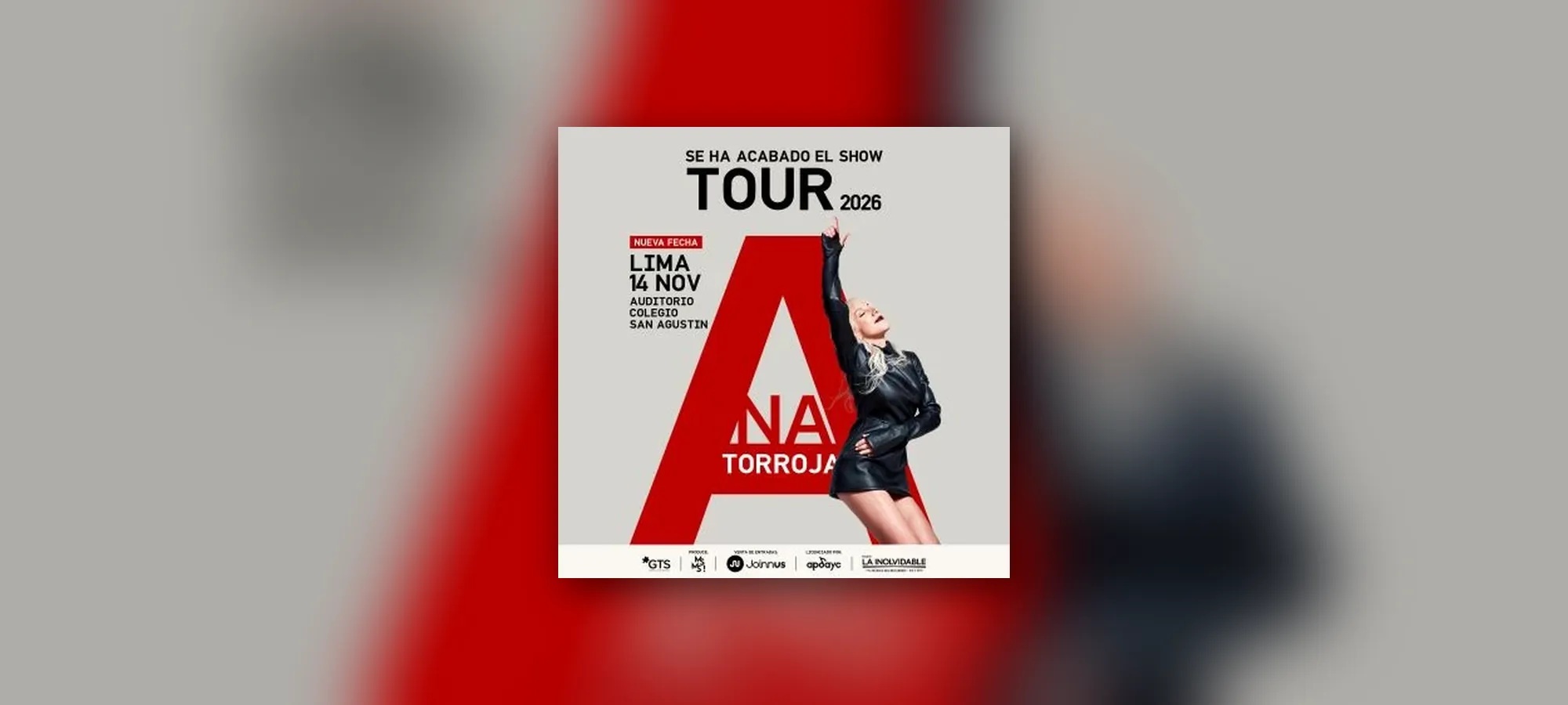 Ana Torroja en Concierto - Conciertos en Lima