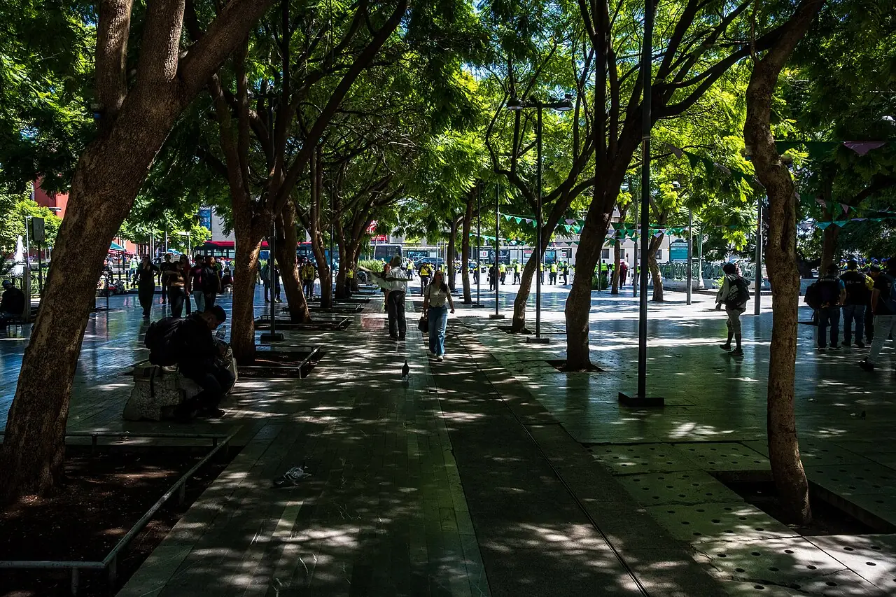 Alameda Central in Mexico City in 2026.