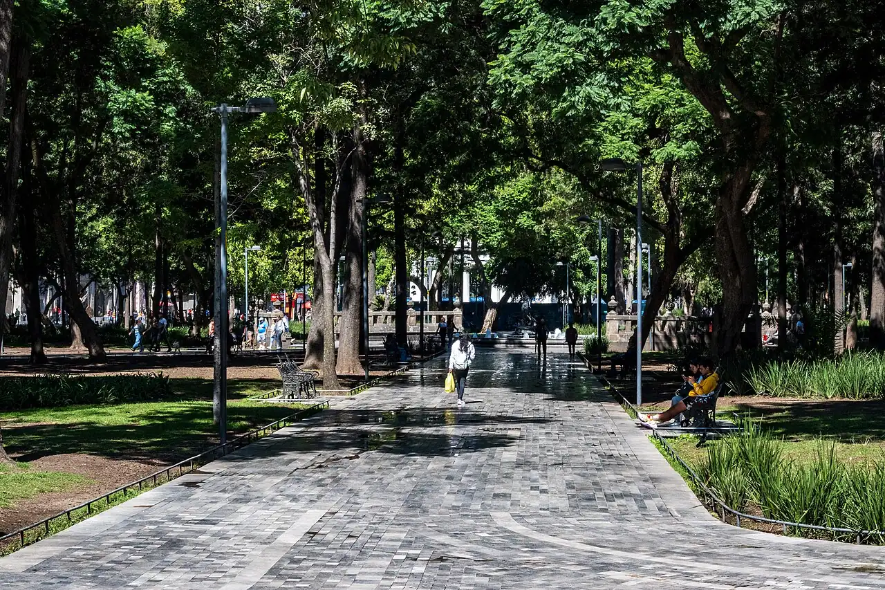 Alameda Central in Mexico City in 2026.