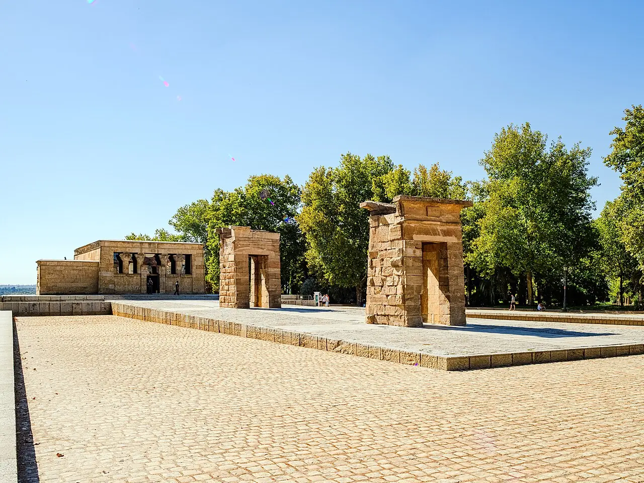Temple of Debod in Madrid, Spain.