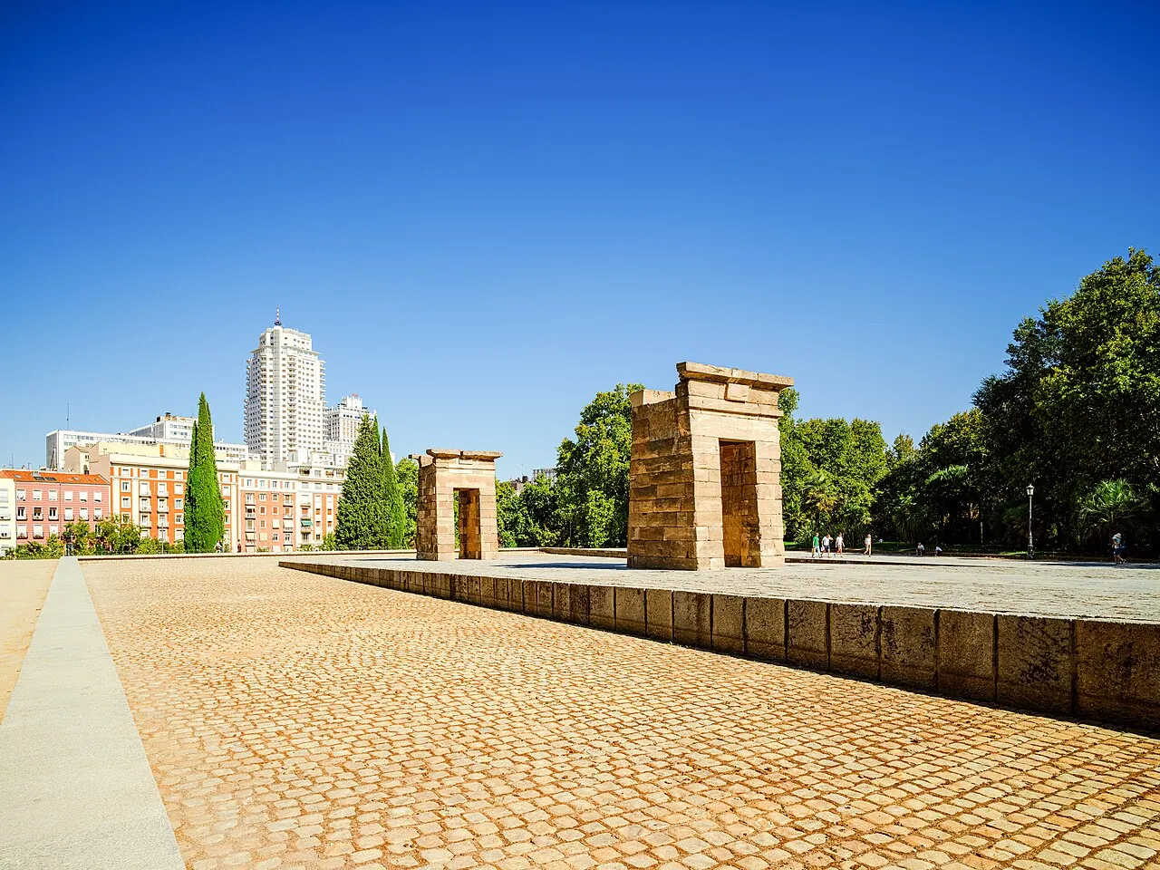 Temple of Debod in Madrid, Spain.